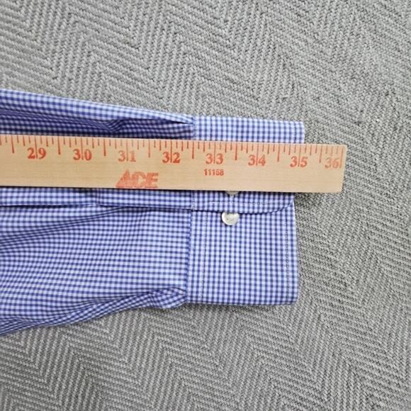 Ralph Lauren Button Down Shirt Men's 16 1/2 34/35 Classic Fit Quiet Luxury Blue - Picture 15 of 16